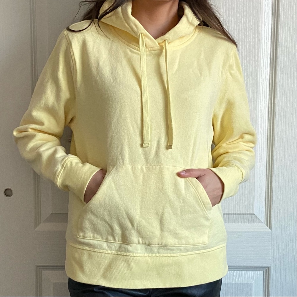 yellow hoodie